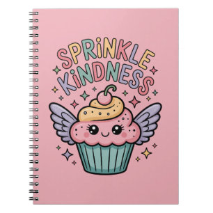 Sprinkle Kindness Cupcake Notebook