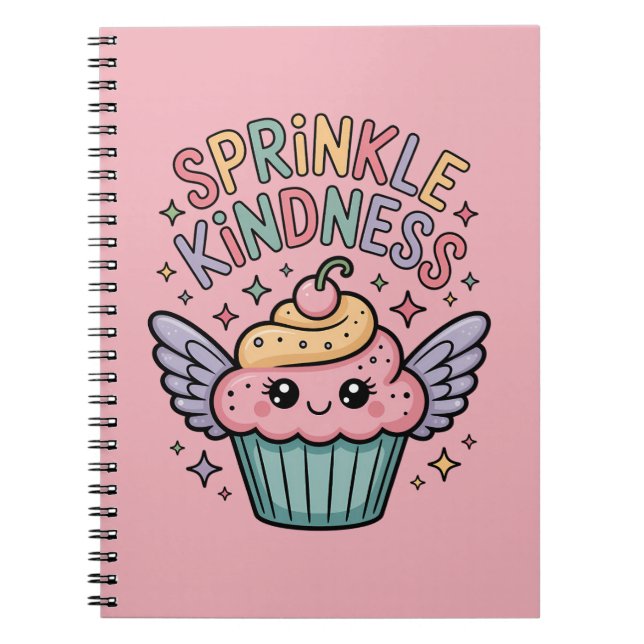 Sprinkle Kindness | Cupcake Notebook (Front)