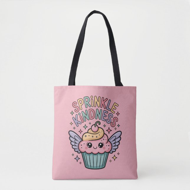 Sprinkle Kindness | Cupcake Tote Bag (Front)