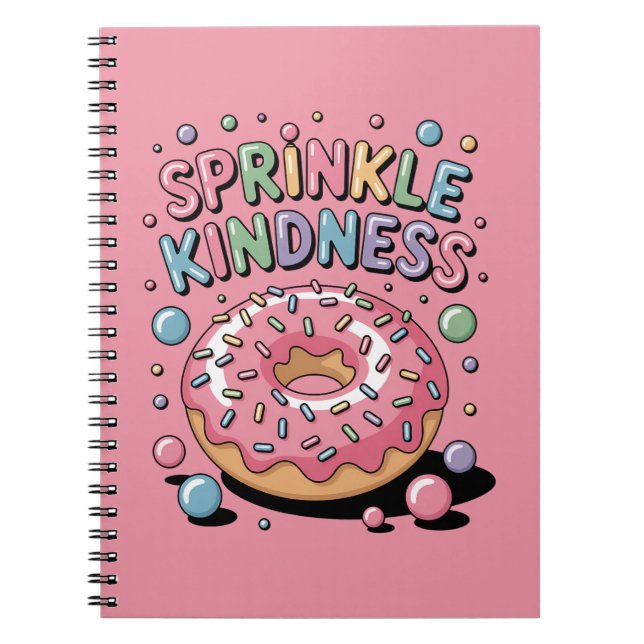 Sprinkle Kindness | Doughnut Notebook (Front)