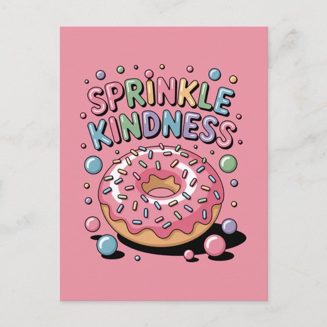 Sprinkle Kindness | Doughnut Postcard (Front)