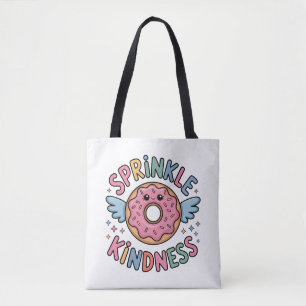 Sprinkle Kindness Doughnut Tote Bag