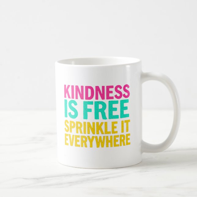 Sprinkle Kindness: Inspirational Quote Coffee Mug (Right)