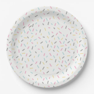 Sprinkle Party Plates (White)