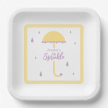 Sprinkle Shower Cute Umbrella | Yellow & Purple