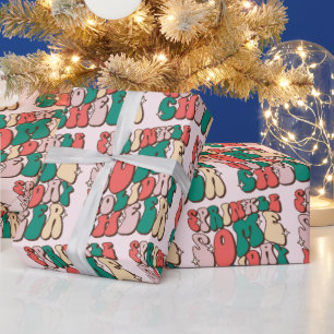 Sprinkle Some Holiday Cheer Funny Retro Christmas Wrapping Paper