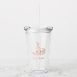 Sprinkle Sprinkle Pink Witch Hat Tumbler