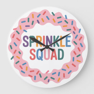 Sprinkle Squad Baby Sprinkle Large Clock