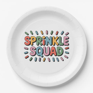 Sprinkle Squad | Baby Sprinkle Paper Plate