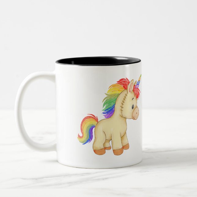 Sprinkle the World with Magic Two-Tone Coffee Mug (Left)