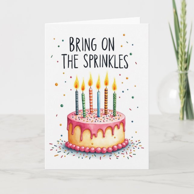 Sprinkled Birthday Card (Front)