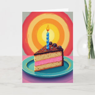 Sprinkled Cake Birthday Card