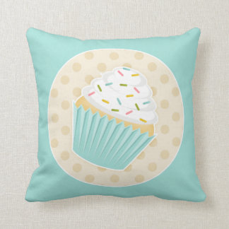 Sprinkled Cupcake Accent Pillow