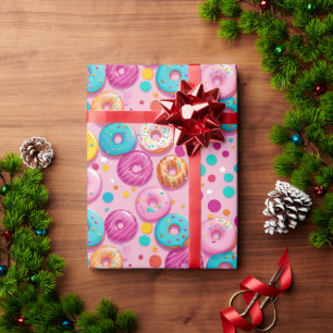 Sprinkled Delights Donut Wrapping Paper