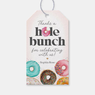 Sprinkled Doughnut Baby Shower Birthday Party Favo Gift Tags