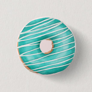 Sprinkled Doughnut Birthday Party Baby Shower Favo 3 Cm Round Badge