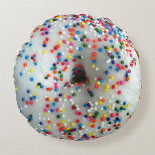 Sprinkled Doughnut Pillow