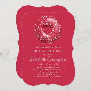 Sprinkled Doughnuts and a Bridal Shower Invitation