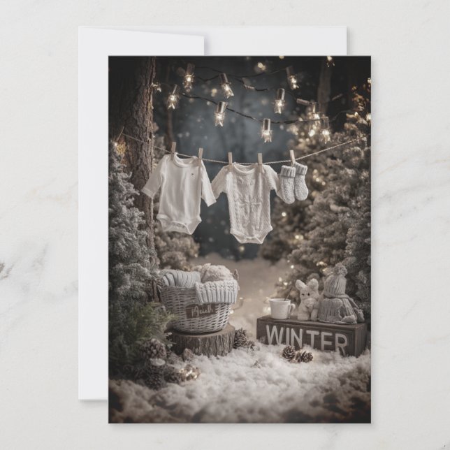 Sprinkled in Snow |  Frosted Bliss Invitation (Front)