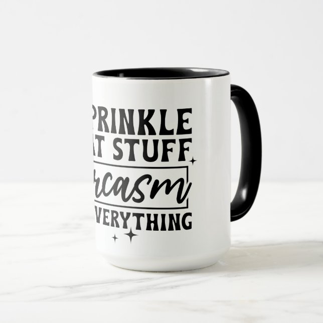 Sprinkled Sarcasm Mug (Front Right)