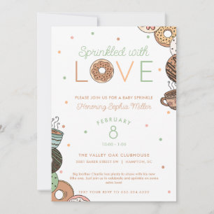 Sprinkled with Love Baby Boy Sprinkle Invitation