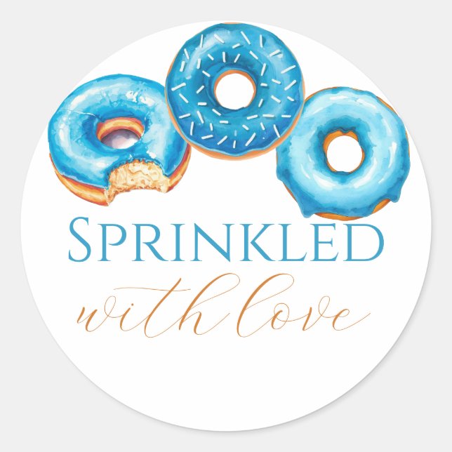 Sprinkled with Love Customisable Round Stickers (Front)