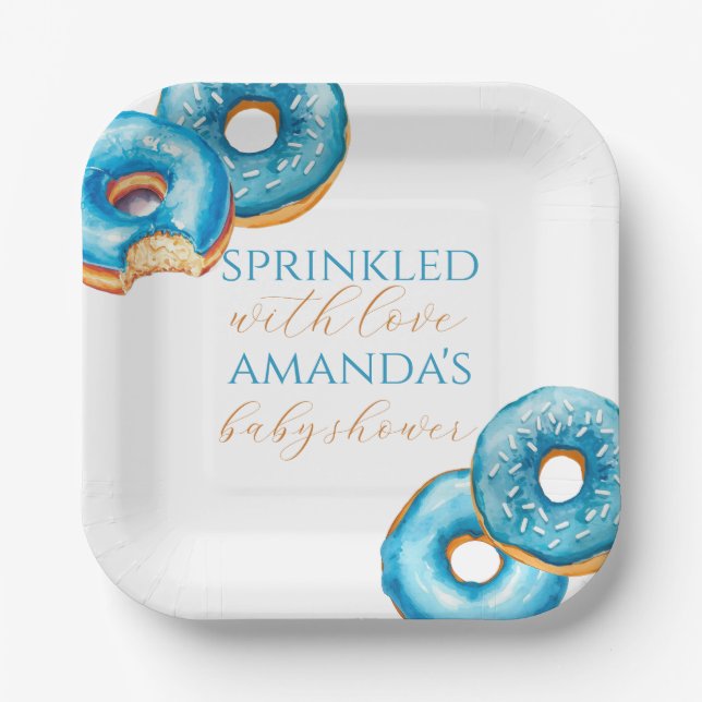Sprinkled with Love Customisable Square Plate  (Front)