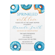 Sprinkled with Love Doughnut Baby Shower Invitatio