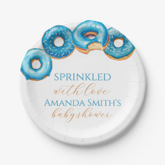 Sprinkled with Love Doughnut Baby Shower Plates