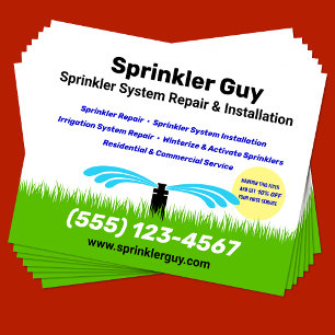 Sprinkler Repair and Installation Flyer