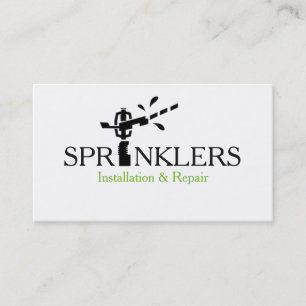 Sprinkler System Installation and Repair Business Card