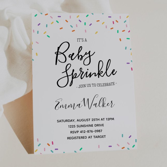Sprinkles Baby Shower  invitation (Creator Uploaded)