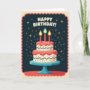 Sprinkles Birthday Cake Card