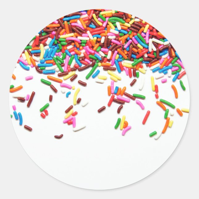 Sprinkles Classic Round Sticker (Front)