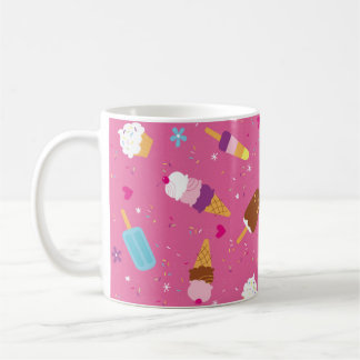 Sprinkles, cupcakes, ice cream, and popsicles scat coffee mug