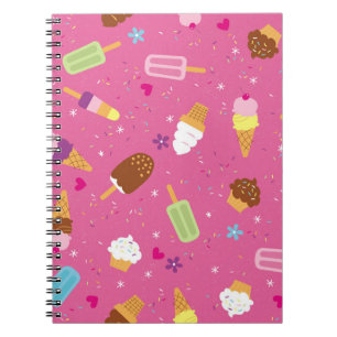 Sprinkles, cupcakes, ice cream, and popsicles scat notebook