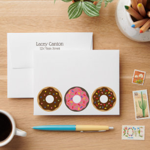 Sprinkles Donuts Custom Personalized Envelopes