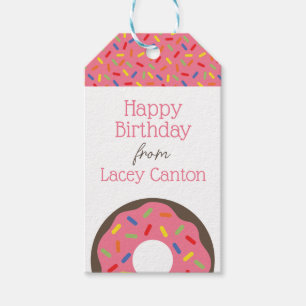 Sprinkles Donuts Personalized Gift Tags
