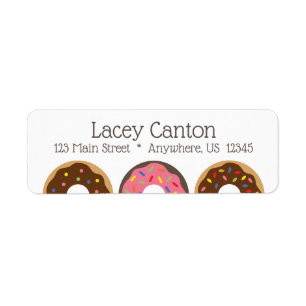 Sprinkles Donuts Return Address Labels
