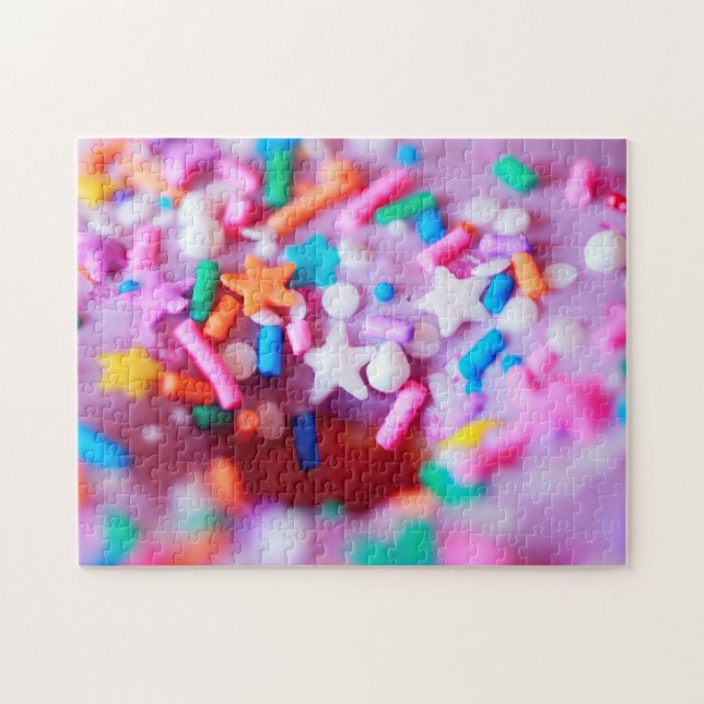 Sprinkles Doughnut Photography Complex Jigsaw Puzz Puzzle (Horizontal)