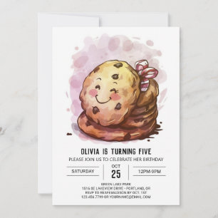 Sprinkles Happy Elegant Cookies Birthday  Invitation