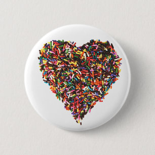 Sprinkles Heart Button