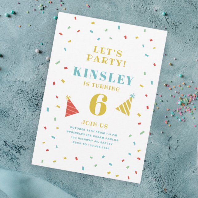Sprinkles kids birthday party invitation (Creator Uploaded)