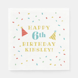 Sprinkles kids birthday party napkin