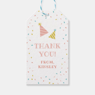 Sprinkles kids birthday party thank you favour tag
