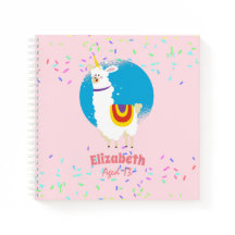 Sprinkles Llama Unicorn Girls Cute Named Gifts Fun