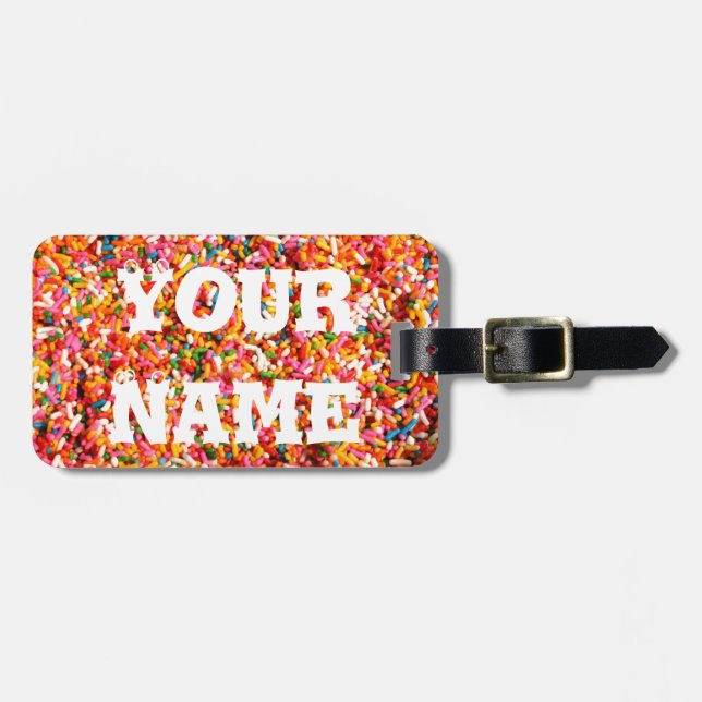 Sprinkles Luggage Tag (Front Horizontal)
