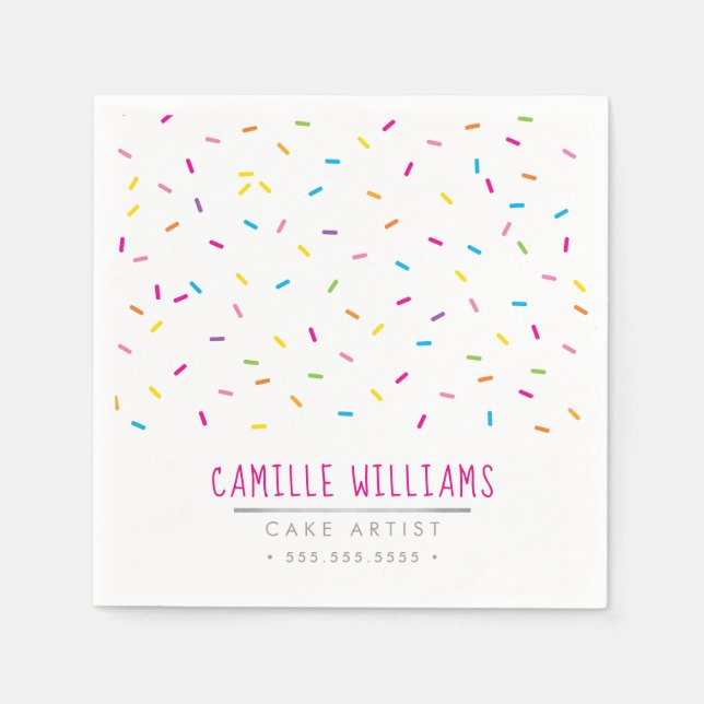 SPRINKLES modern cute patterned colourful fun part Napkin (Front)