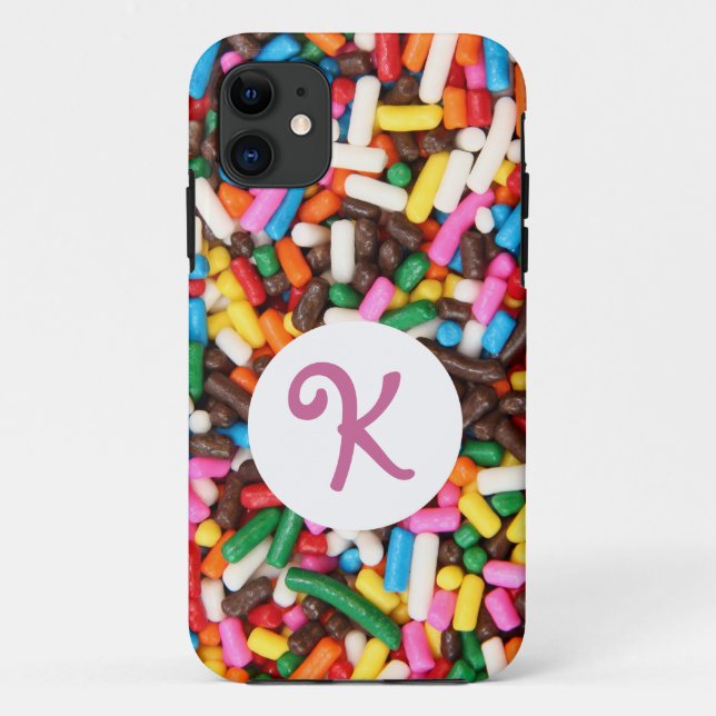 Sprinkles Monogrammed iPhone 5 Case (Back)