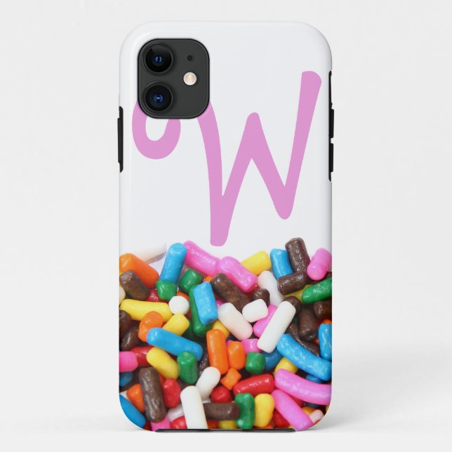 Sprinkles Monogrammed iPhone 5 Case (Back)